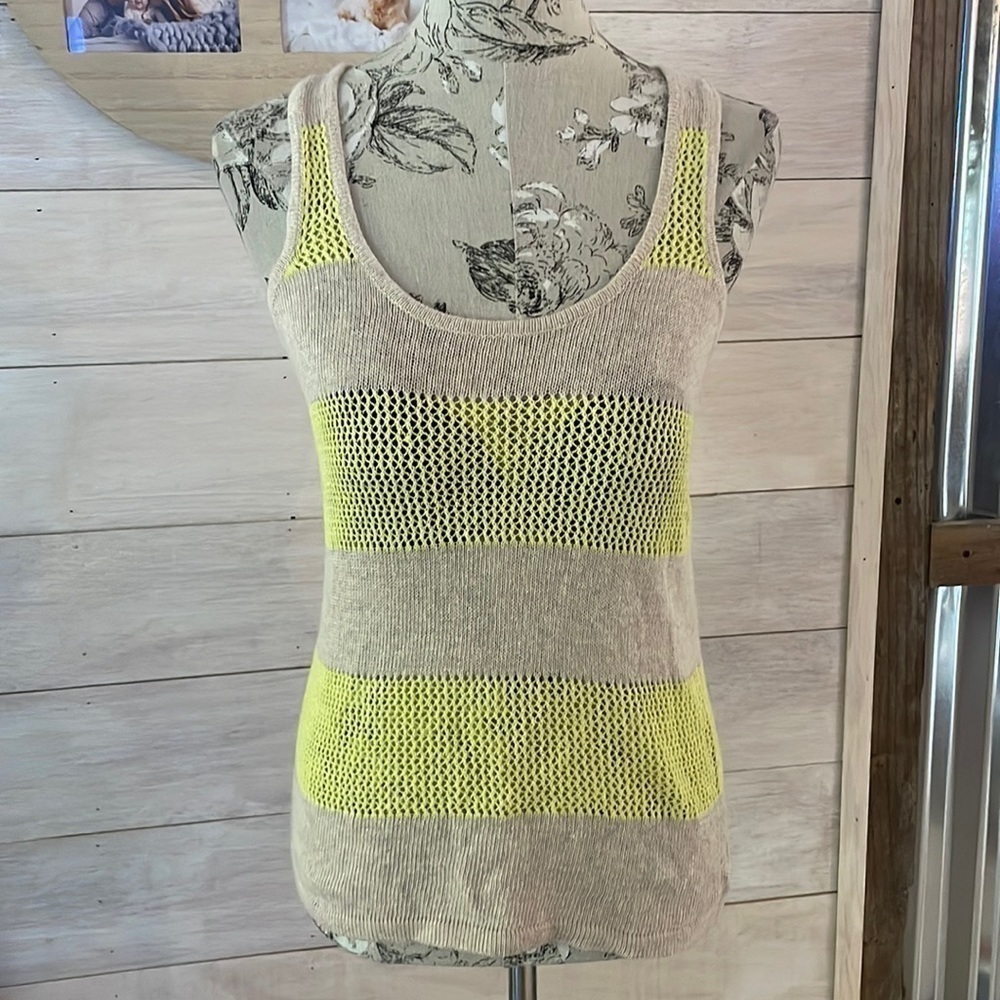 *🆕 Love Cameron Yellow Tan Tank XS